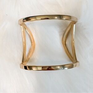 Jules Smith Gold Geometric Cuff Bracelet – Modern Open Design